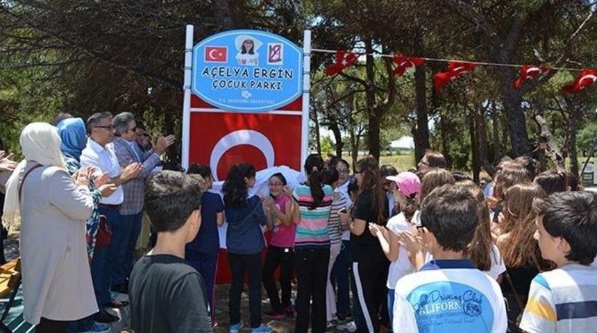 K&uuml;&ccedil;&uuml;k A&ccedil;elya&rsquo;nın Adı Parka Verildi