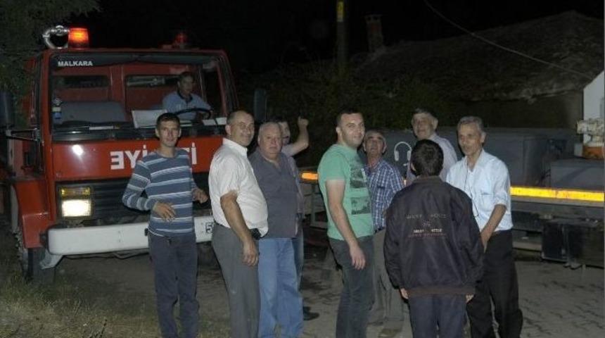 Leylek Yuvasında Korkutan Yangın