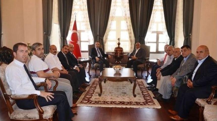 Esnaf Ve Sanatkarlar Odaları Birliğinden Vali &Ccedil;ataklı&rsquo;ya Ziyaret