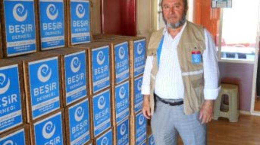 &Ccedil;anakkale Beşir Derneği 2 Bin Aileye Yardım Kolisi Ulaştırdı