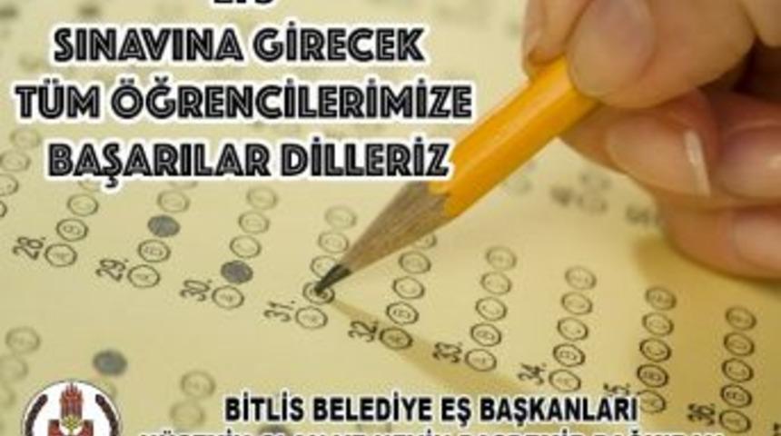 Eş Başkanlar Lys&rsquo;ye Girecek &Ouml;ğrencilere Başarılar Dilediler