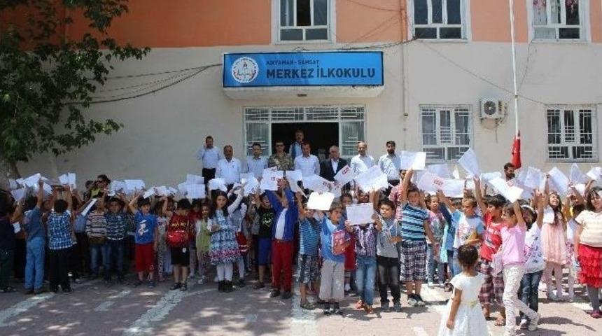 Samsat&rsquo;ta &Ccedil;ocukların Karne Heyecanını