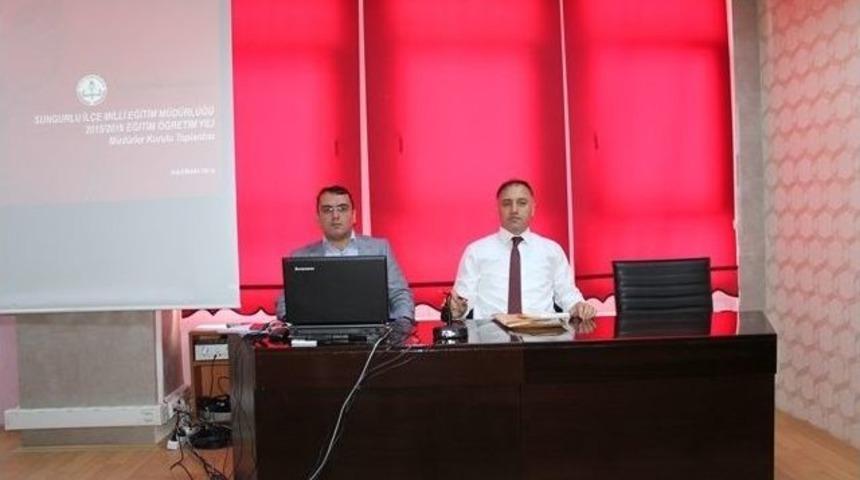Sungurlu&rsquo;da Okul M&uuml;d&uuml;rleri Toplantısı