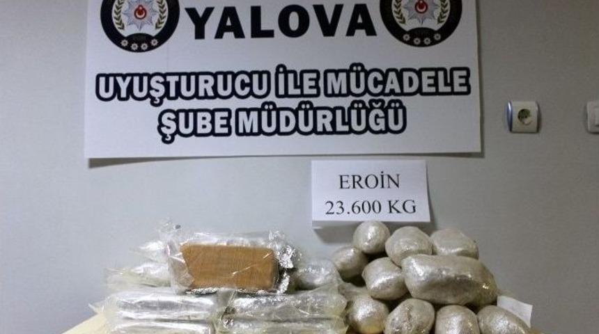 Yalova Polisi 23 Kilo Eroin Ele Ge&ccedil;irdi