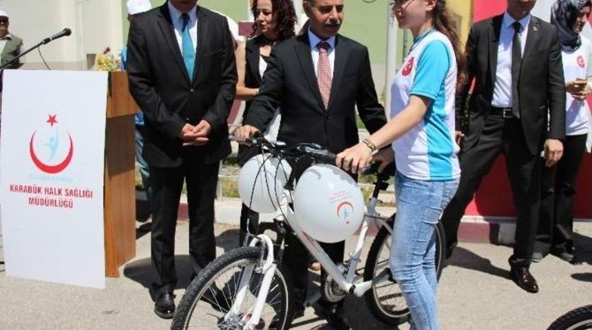 90 Bisiklet Törenle Dağıtıldı