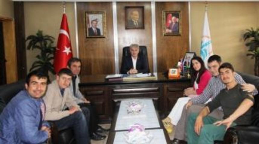 &Ouml;zel &Ouml;ğrencilerden Başkan Memiş&rsquo;e Ziyaret