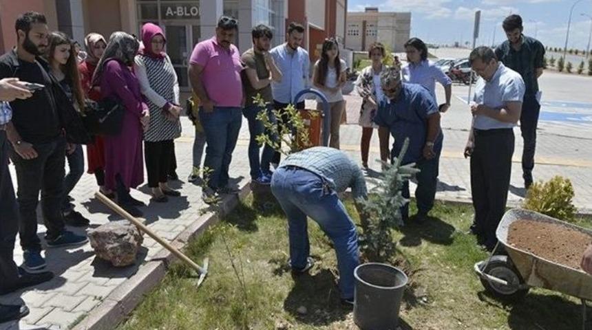 Km&uuml;&rsquo;de Melek Gen&ccedil; Anısına Fidan Dikildi