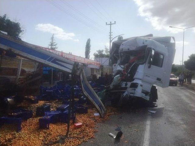 Malatya-adıyaman Karayolunda Kaza: 1 Yaralı