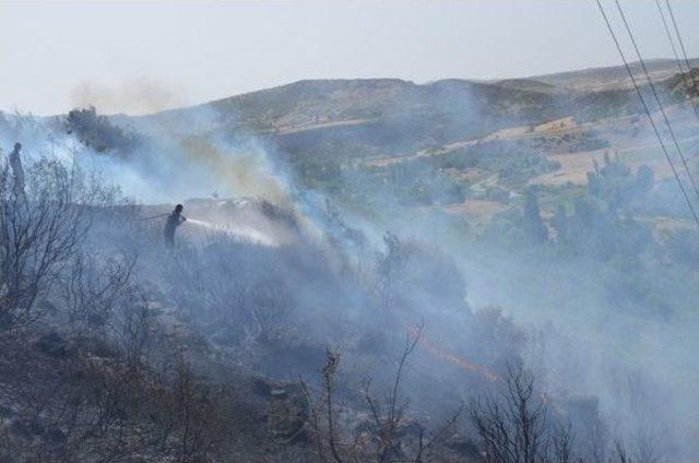 Kula’da Makilik Alanda Yangın