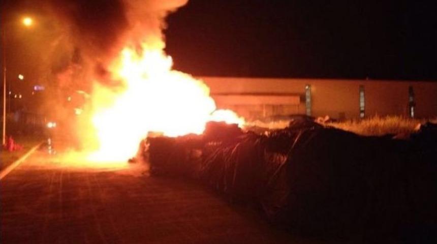 Organize Sanayi Bölgesinde Yangın Paniği