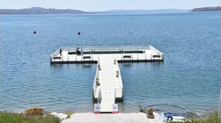 Başkan &Ccedil;olakbayrakdar, Yamula&rsquo;da G&uuml;venle Y&uuml;zmek İsteyenler İ&ccedil;in Y&uuml;zer Havuz Yaptırdı