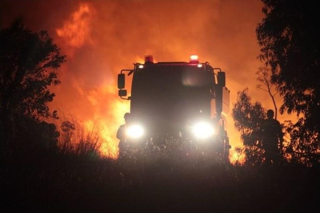 22 Saat S&uuml;ren Yangında 220 Hektar Alan K&uuml;l Oldu