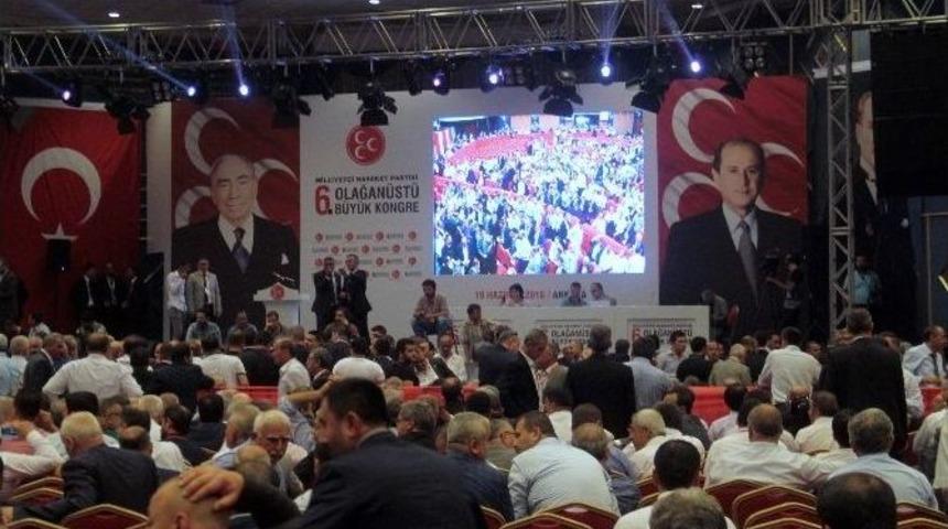 Mhp Kurultayında Salt &Ccedil;oğunluk Sağlandı