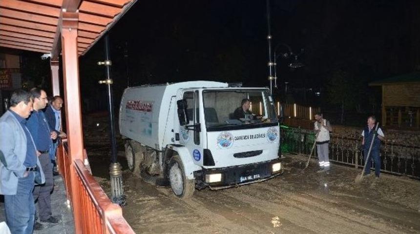 Malatya&rsquo;da Sağanak Yağış Su Baskınlarına Neden Oldu