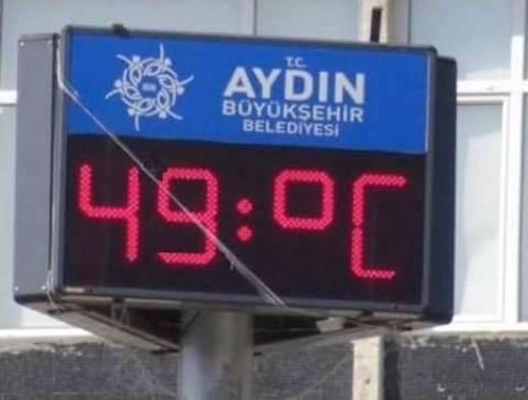 Aydın&rsquo;da Termometreler 49 Dereceyi G&ouml;sterdi