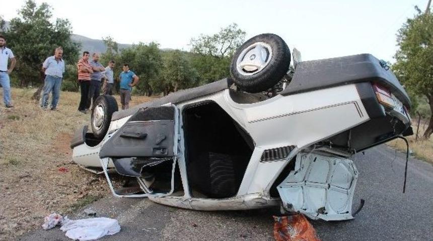 Otomobil Takla Attı: 8 Yaralı