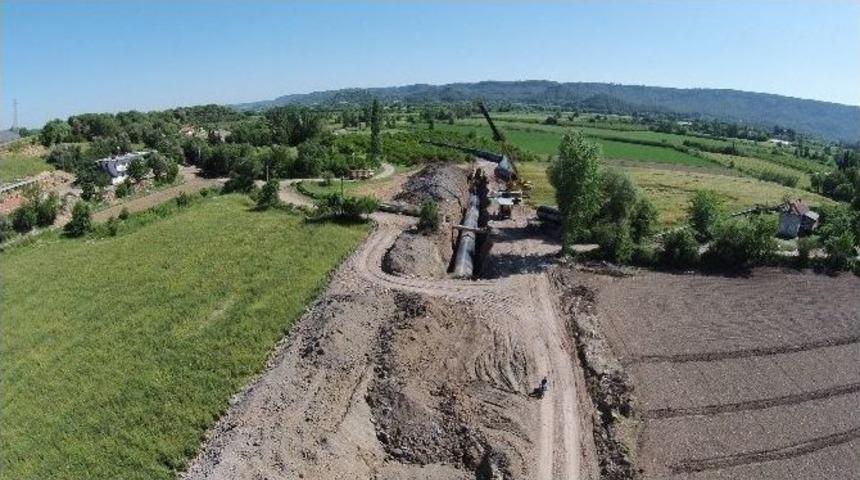 İ&ccedil;mesuyu İsale Hattının D&ouml;rtte Biri Tamamlandı