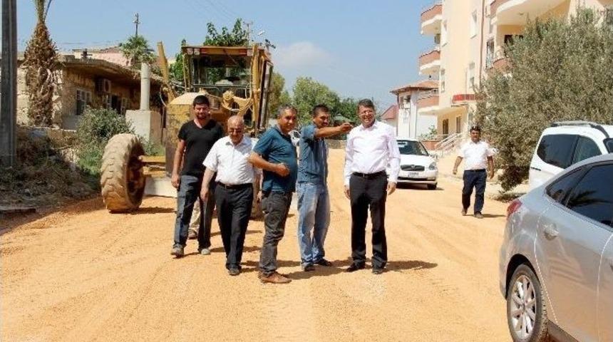 Başkan Turgut, Asfalt &Ccedil;alışmalarını Yerinde İnceledi