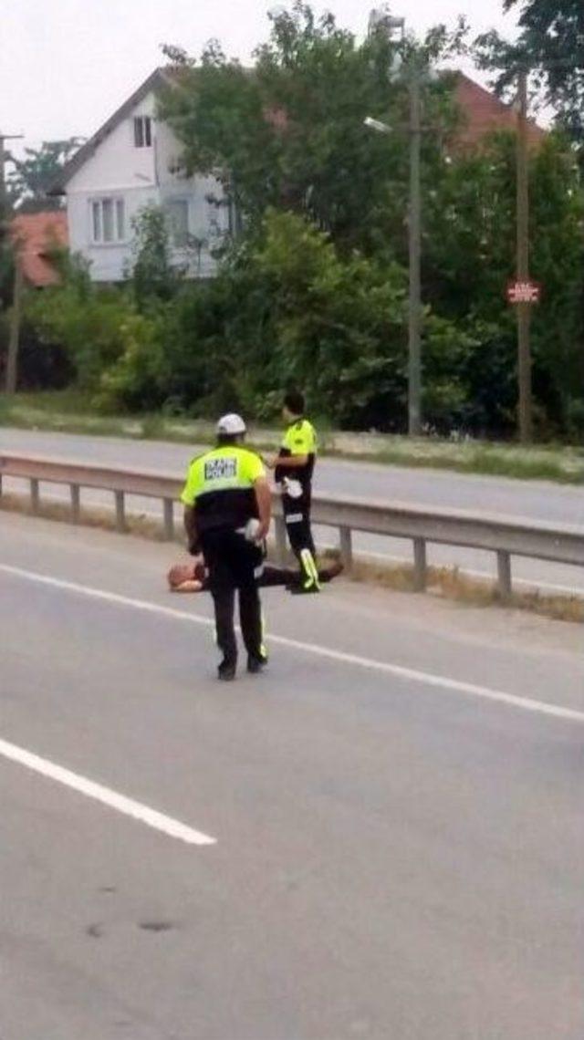 Takla Atan Otomobil Alev Alev Yandı: 1 Yaralı