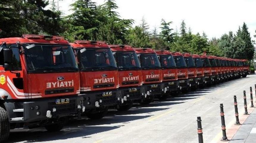 Konya İtfaiyesi Yeni Ara&ccedil;larla G&uuml;&ccedil;lendi