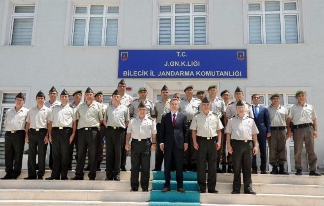 Bilecik Valisi S&uuml;leyman Elban, Jandarma Ve Emniyetten Brifing Aldı