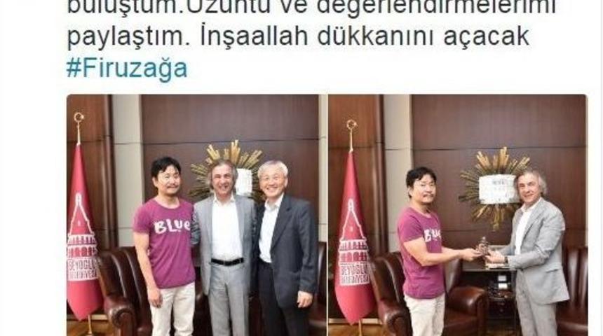 Beyoğlu Belediye Başkanı Demircan Koreli Plak&ccedil;ıyla Buluştu