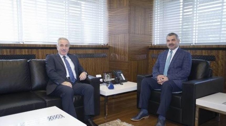 Başkan &Ccedil;elik Vali S&uuml;leyman Kam&ccedil;ı&rsquo;yı Ağırladı