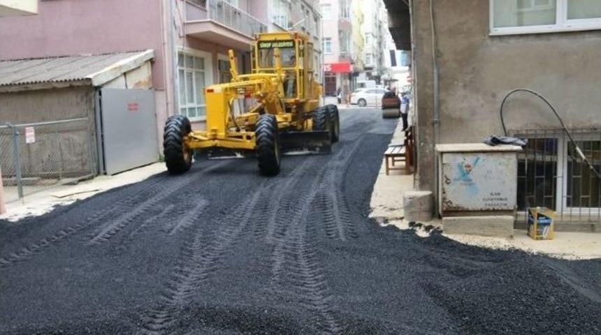 Sinop&rsquo;ta Asfalt &Ccedil;alışmaları
