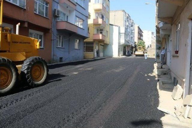 Sinop’ta Asfalt Çalışmaları