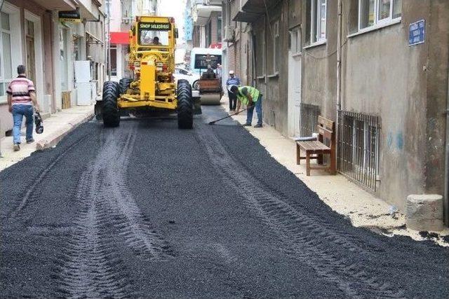 Sinop’ta Asfalt Çalışmaları