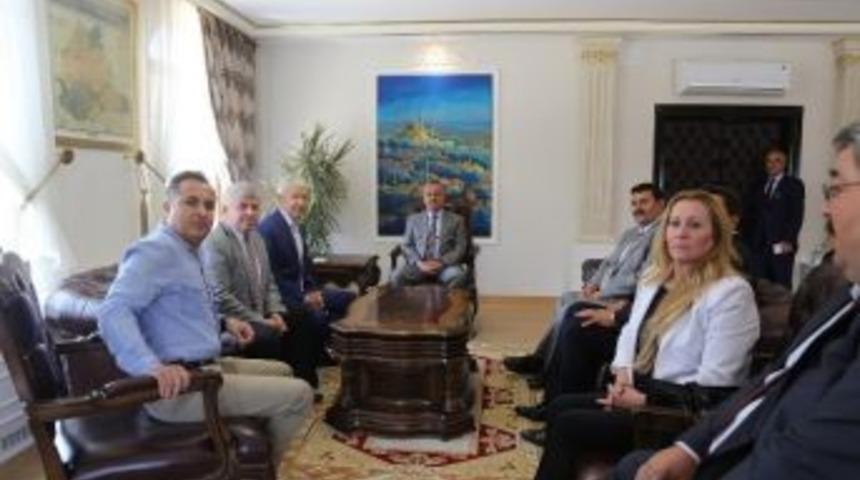 Etso Heyetinden Edirne Valisi G&uuml;nay &Ouml;zdemir&rsquo;e Ziyaret