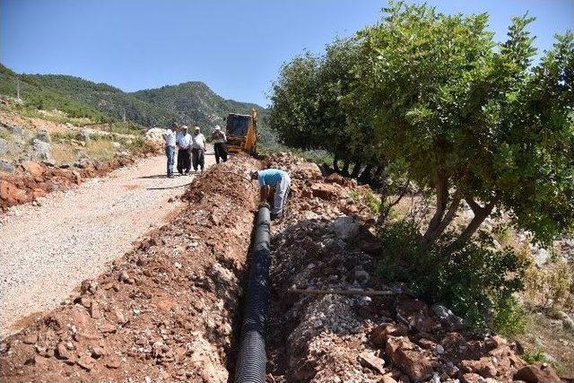 Alanya Kütürüp’lü Yolunda Betonlama Çalışması