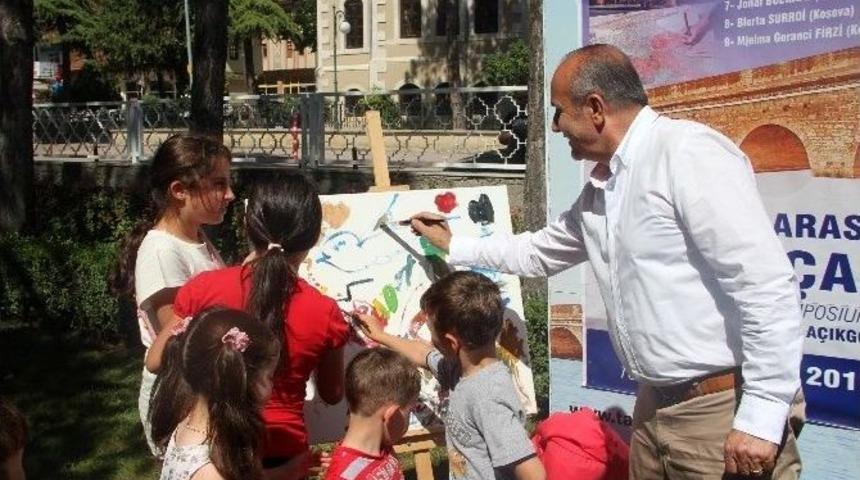 Taşköprü Belediyesi Uluslararası Resim Çalıştayı Start Aldı