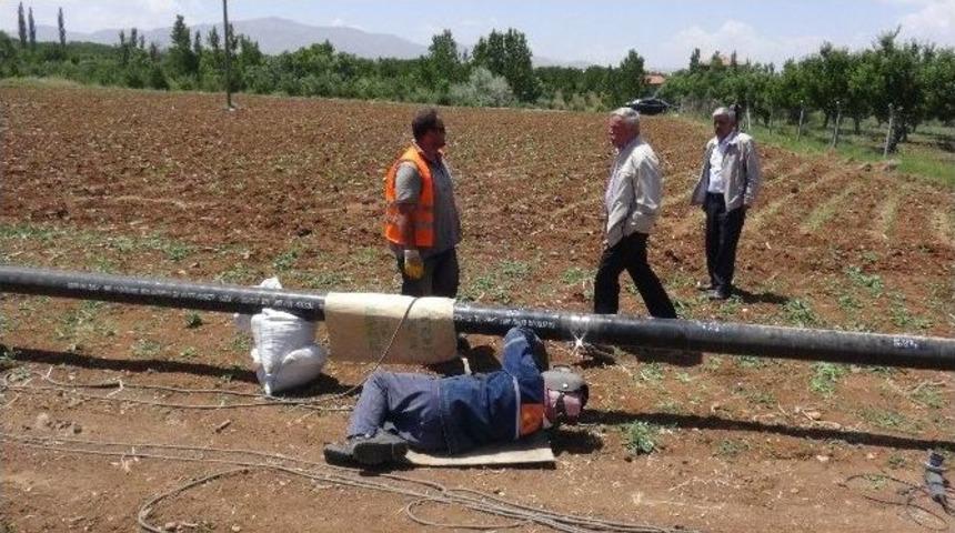 Doğanşehir İl&ccedil;esinde, Doğalgaz &Ccedil;alışmaları Başladı