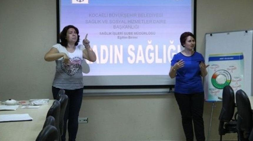 B&uuml;y&uuml;kşehir, Engelli Bayanlara Sağlık Eğitimi Verdi
