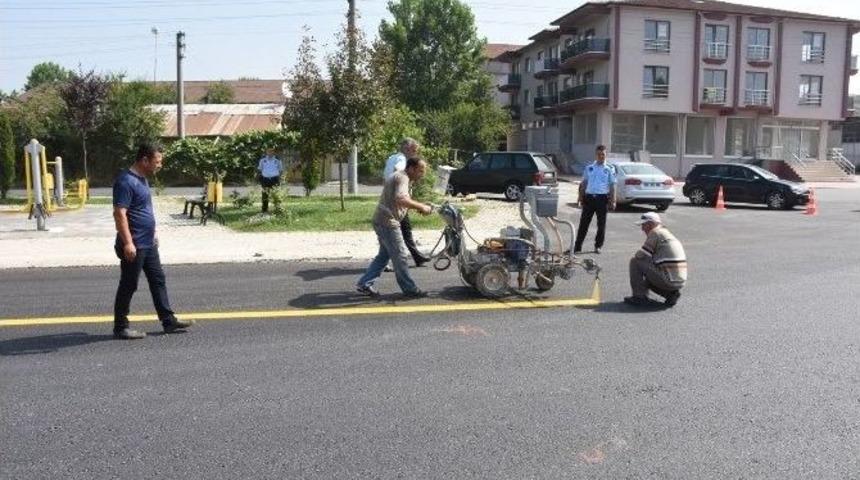 Pazaryeri Alanında &Ccedil;izgiler Tamamlandı