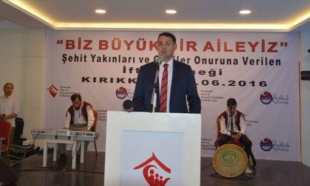 Kırıkkale’de Şehit Ve Gazi Ailelerine İftar Yemeği