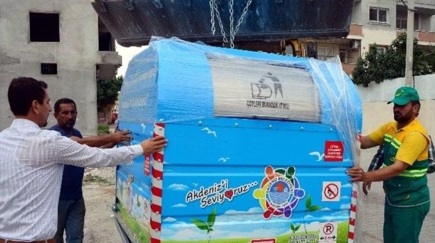 Akdeniz Belediyesi&rsquo;nden Yeni Proje: Hijyenik &Ccedil;&ouml;p Konteyneri