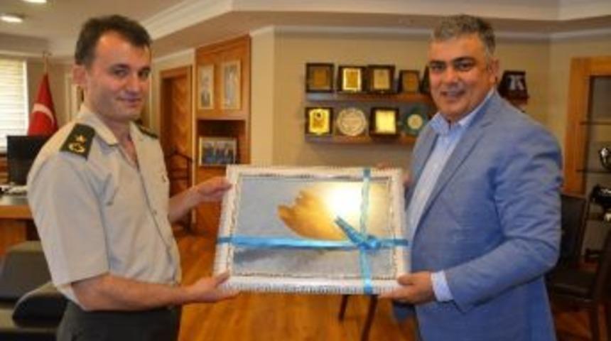 Binbaşı Tol&rsquo;dan Başkan &Ouml;zg&uuml;ven&rsquo;e Veda Ziyareti