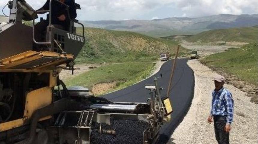 Ağrı İl &Ouml;zel İdaresi&rsquo;nin Asfalt &Ccedil;alışmaları S&uuml;r&uuml;yor