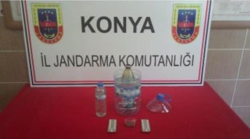 Beyşehir&rsquo;de Esrar Alemine Jandarma Baskını