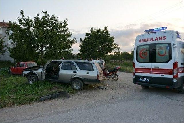 Bafra’da Kaza: 1 Yaralı