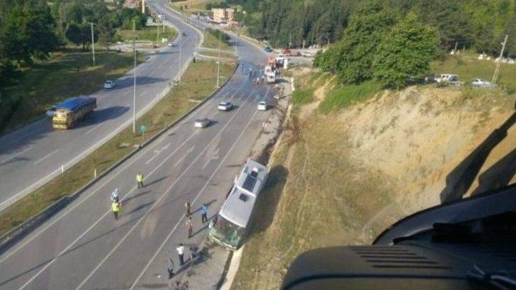 Samsun’da Otobüs Refüje Çarptı: 40 Yaralı G4