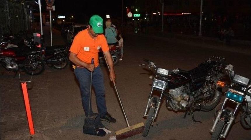 Kilis Belediyesi’nden Gece Mesaisi