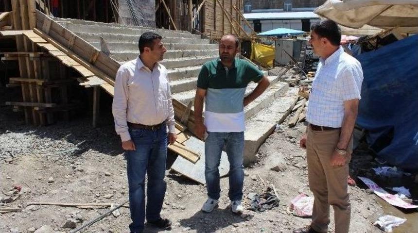 İnşaat &Ccedil;alışması Devam Eden Yatırımlar İncelendi