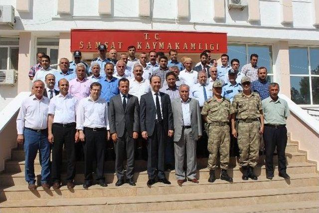 Vali Abdullah Erin Samsat İlçesini Ziyaret Etti