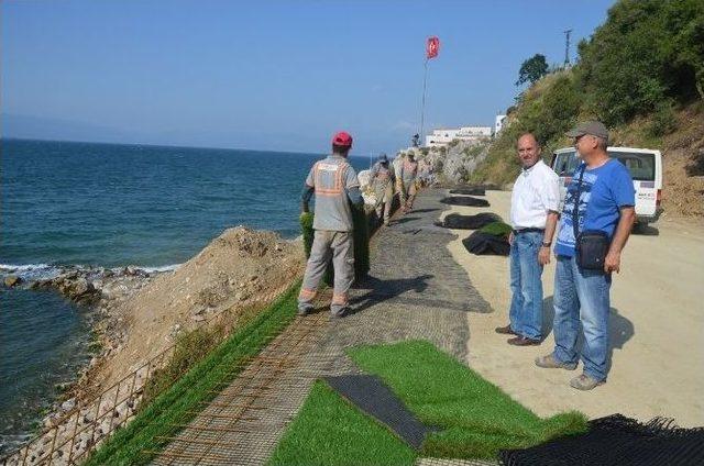 Mudanya Beyazkayalar’a Heyelan Önlemi