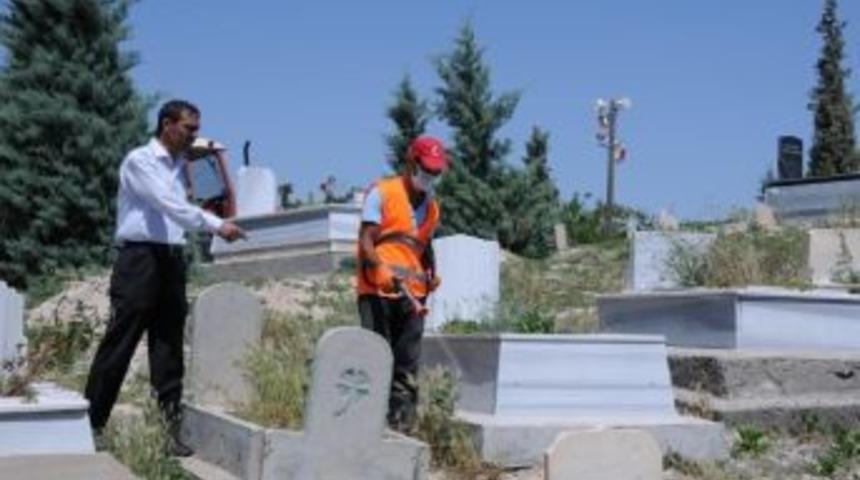 Mezarlıkta İla&ccedil;lama &Ccedil;alışmaları Başladı