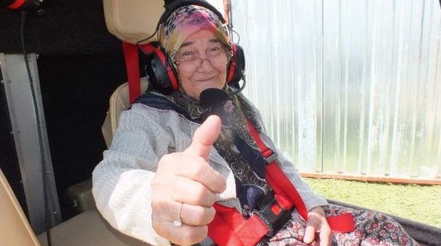 (&ouml;zel Haber) 80 Yaşında İlk Kez Cayrokopter İle U&ccedil;tu