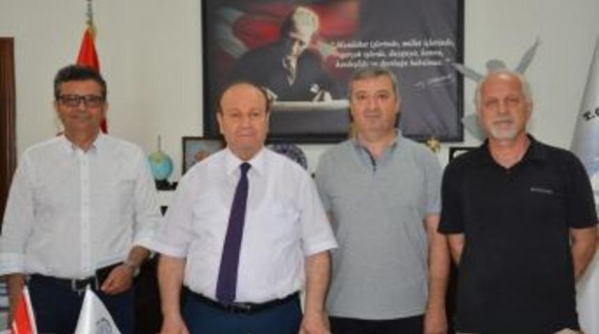 Aydın Tabip Odası Yeni Y&ouml;netiminden Başkan &Ouml;zakcan&rsquo;a Ziyaret